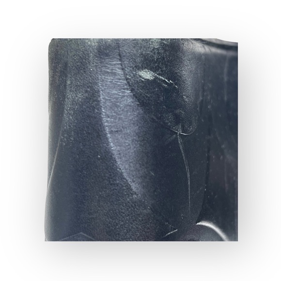 Coach ♕ Kerilyn Logo Embossed Turnlock Platform Wedge Sandals ♕ Black Leather 8M - Picture 12 of 16